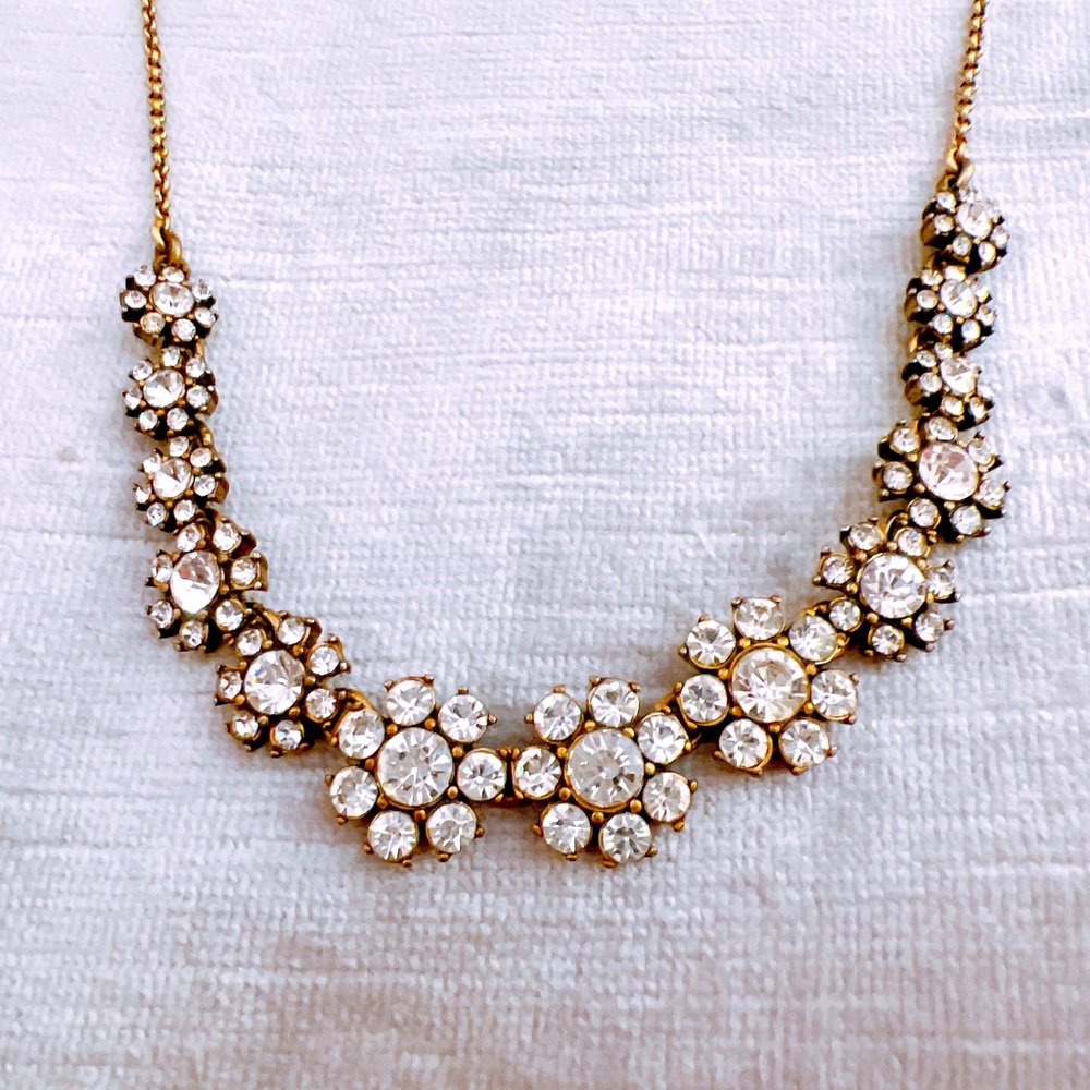 J.Crew Vintage style petal necklace